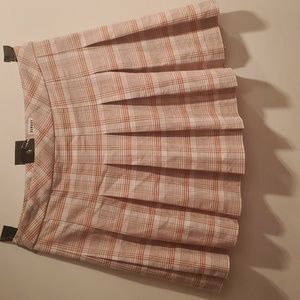 Aritizia Plaid Pleated Mini Tennis Skirt